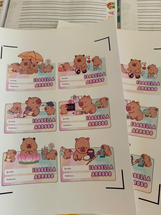 MEMBRETES ESCOLARES PARA NIÑA