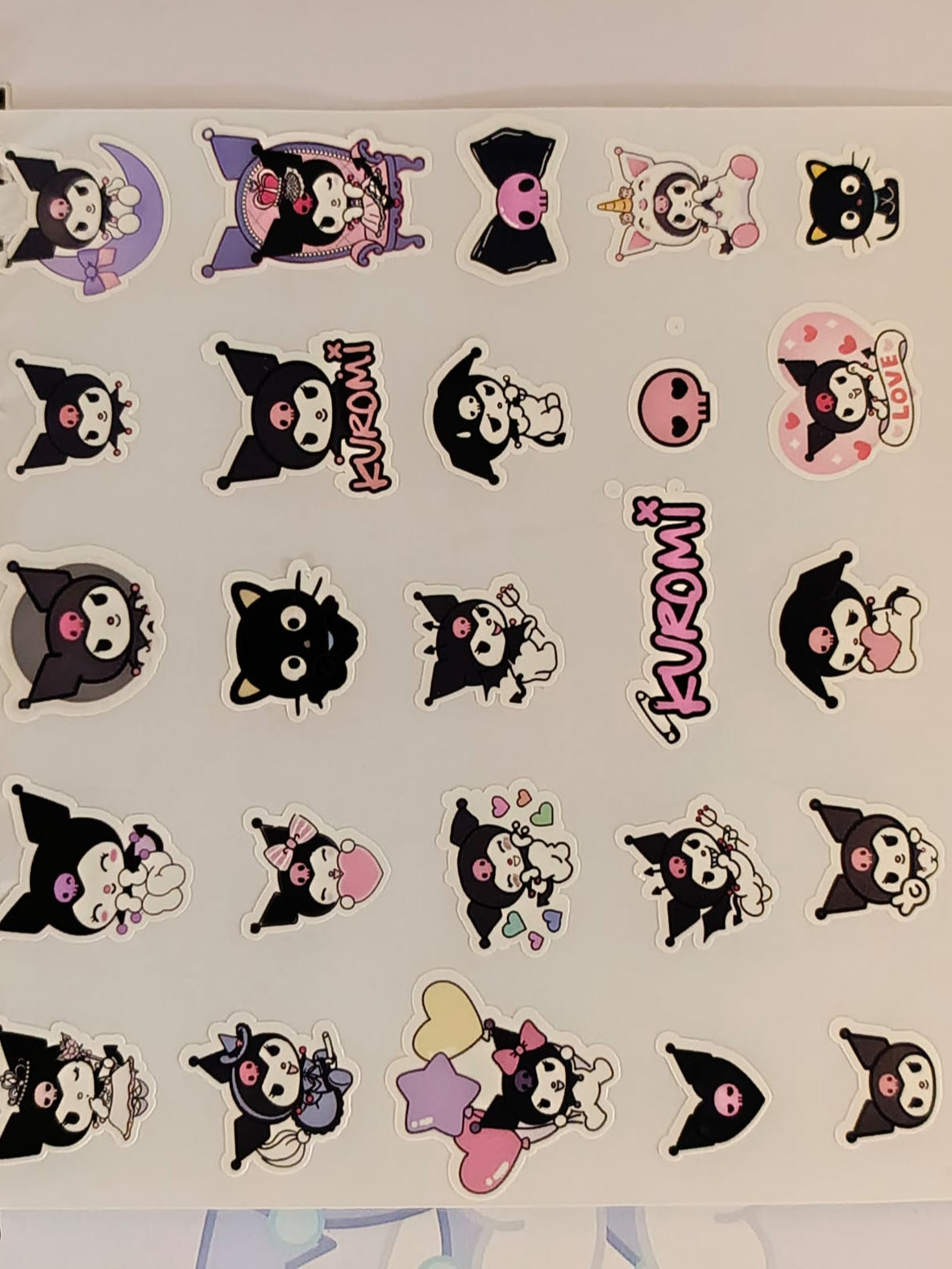 STICKERS A4 TEMÁTICA KUROMI