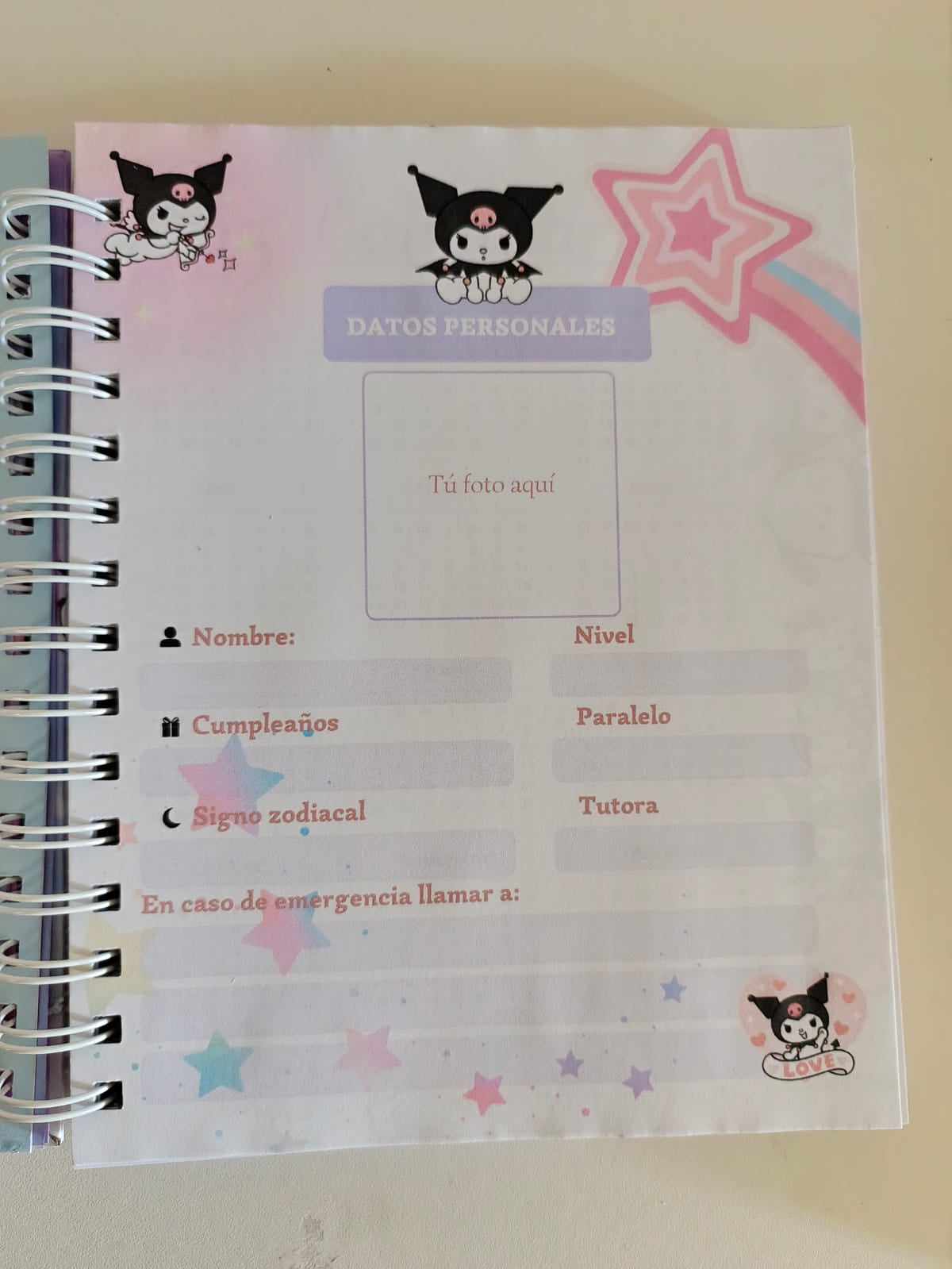 CUADERNO INFANTIL KUROMI 2 – KAWAII CON ACTITUD