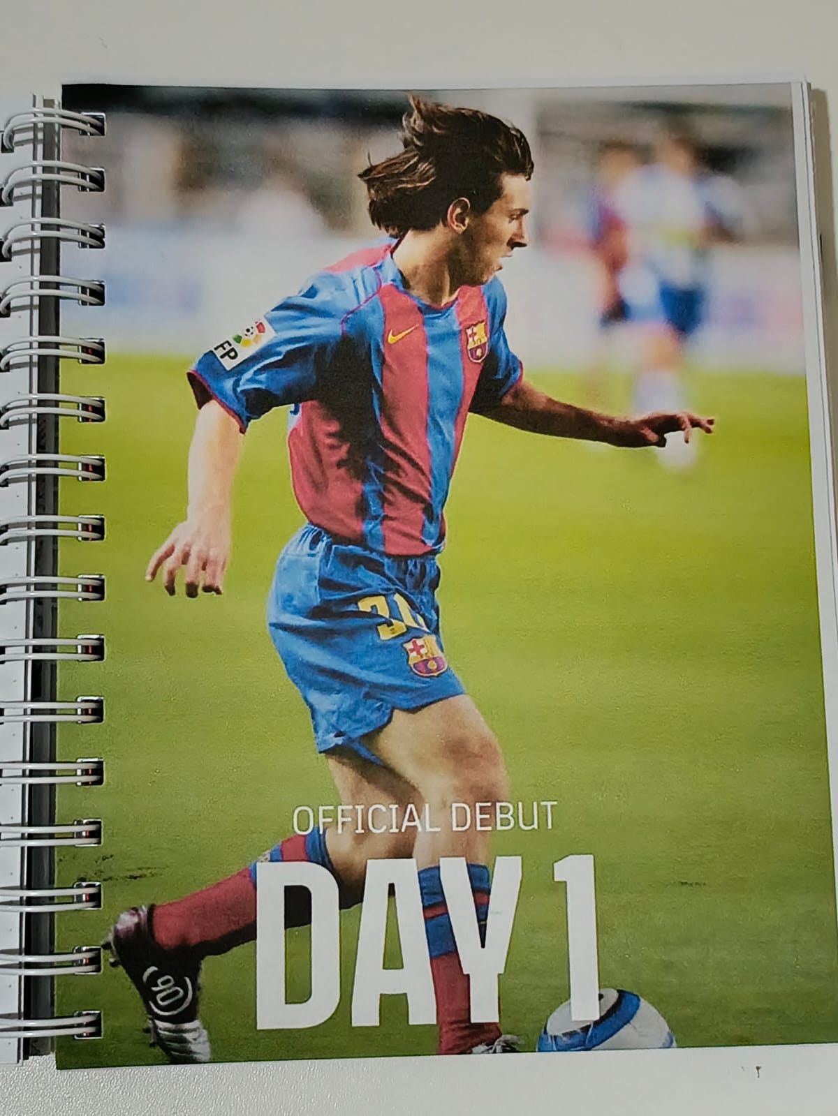 CUADERNO DEPORTIVO MESSI