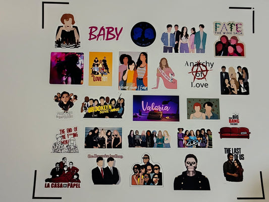 STICKERS PERSONALIZADOS SERIE O PELICULA