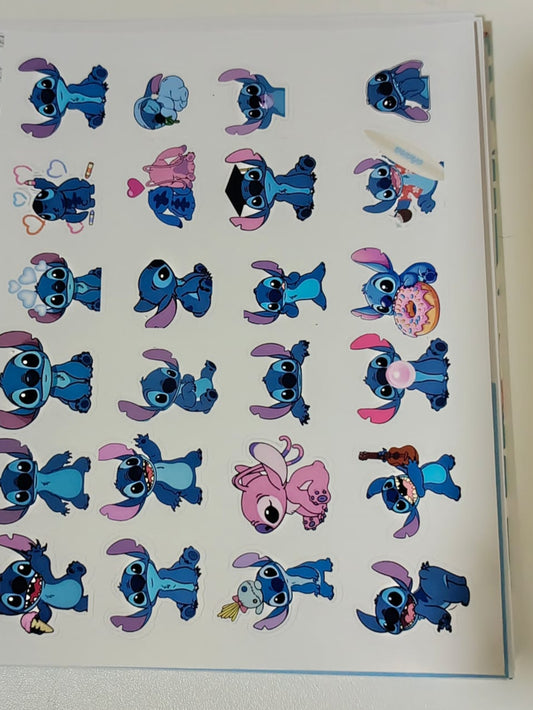 STICKERS A4 TEMÁTICA STITCH
